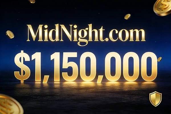 單詞域名MidNight.com以1,150,000美元成交，夜間主題數(shù)字資產(chǎn)受追捧