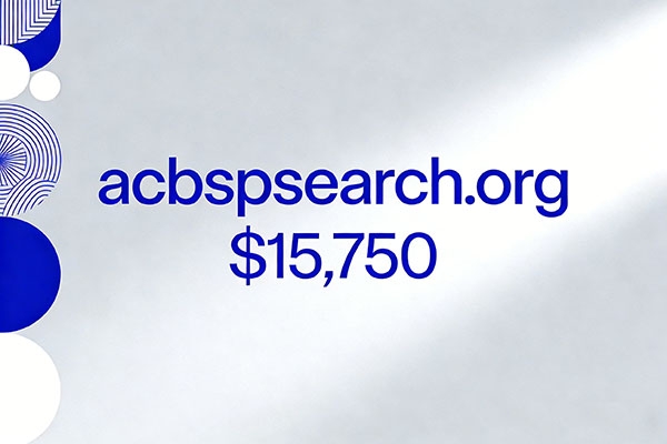 商業教育認證域名acbspsearch.org以15,750美元成交