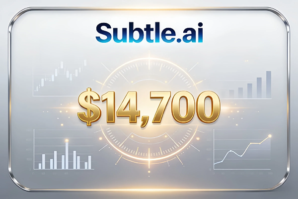 Subtle.ai以14,700美元成交，精準(zhǔn)適配AI細(xì)分賽道，彰顯細(xì)分領(lǐng)域域名價值
