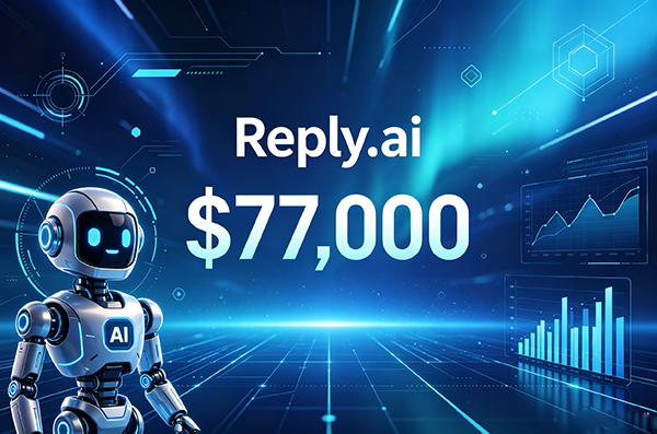 Reply.ai以$77,000成交，.ai域名強勢領跑高端科技賽道