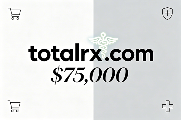 totalrx.com以$75,000 易主，醫(yī)療健康領(lǐng)域精品域名價(jià)值凸顯