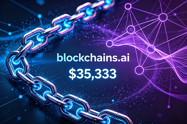 35,333美元成交！blockchains.ai：AI× 區塊鏈雙賽道頂級域名易主