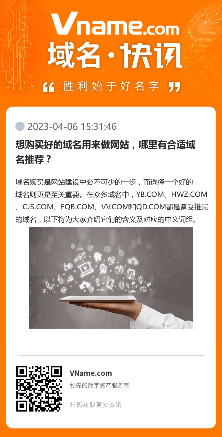 想購(gòu)買好的域名用來做網(wǎng)站，哪里有合適域名推薦？