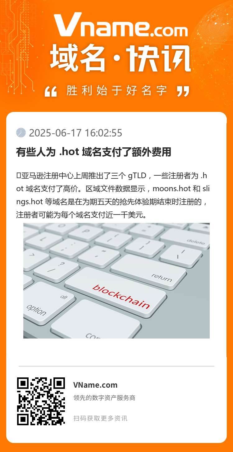 有些人為 .hot 域名支付了額外費(fèi)用